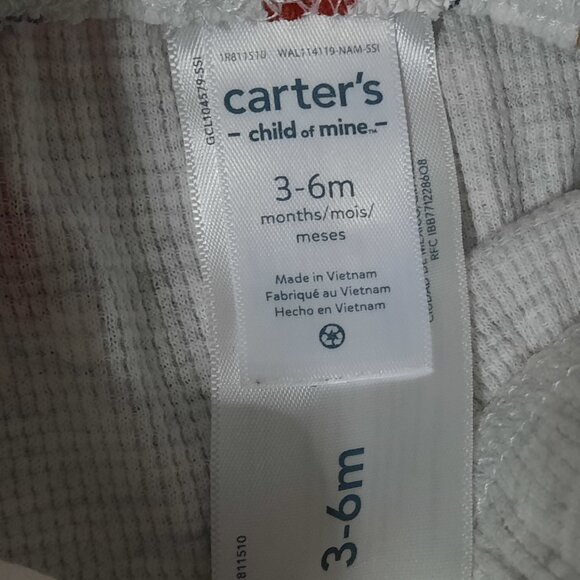 Carter's Christmas Baby Outfit, Santas Bestie, Cookies Milk, Pants Shirt 3-6, LN - Picture 6 of 11